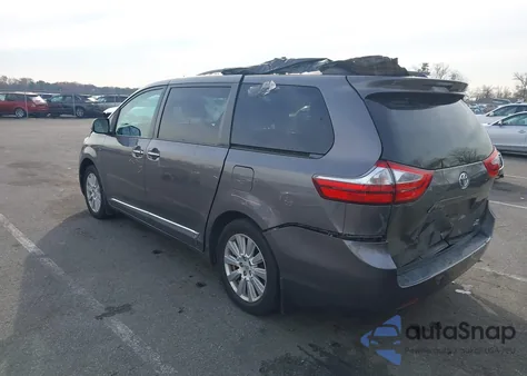 2017 Toyota Sienna Xle 7 Passenger z USA, uszkodzony, nr VIN 5TDDZ3DC0HS186287